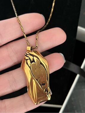 Alexander McQueen Gold-tone Molten Necklace